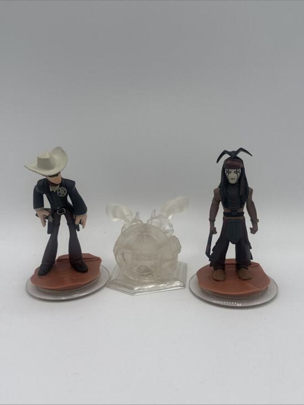 Disney Infinity The Lone Ranger and Tonto Figures and Crystal Playset